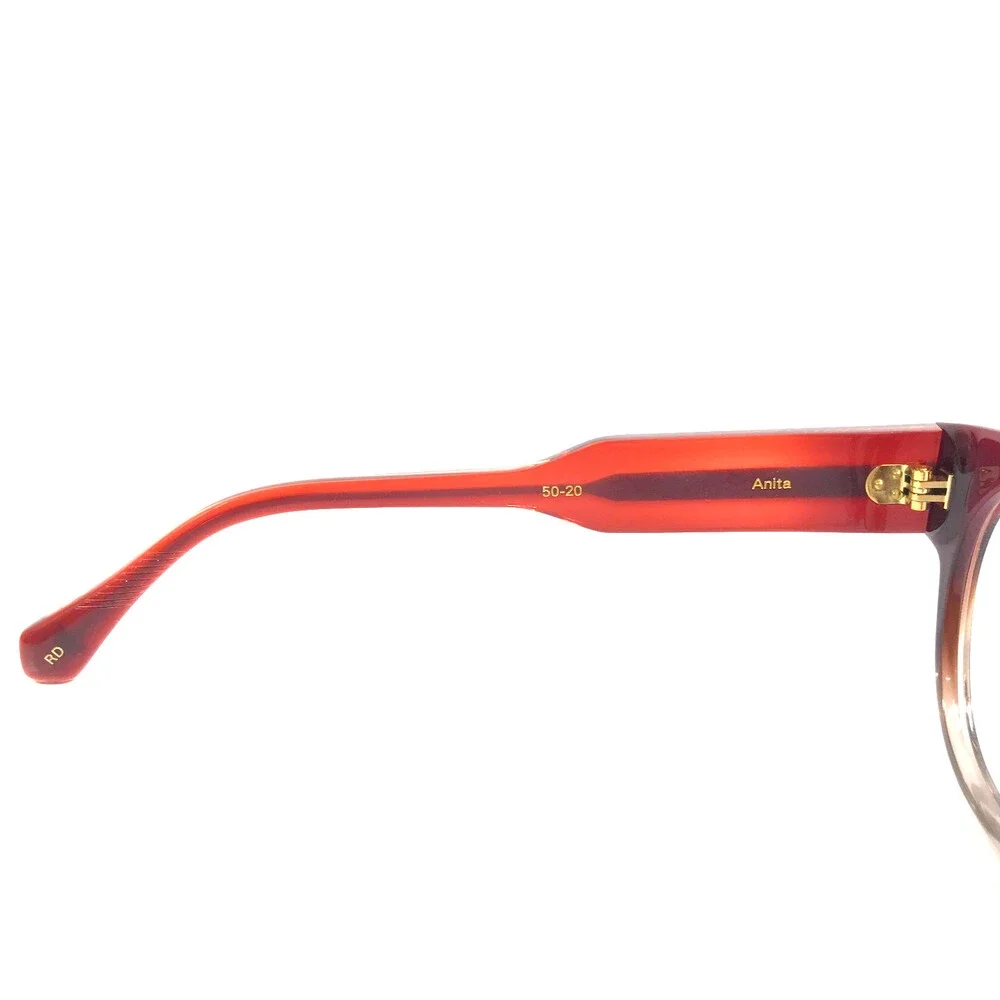 Alfred Kerbs Eyeglasses Frames ANITA RD Red Gradient Cat Eye Full Rim 50-20-140